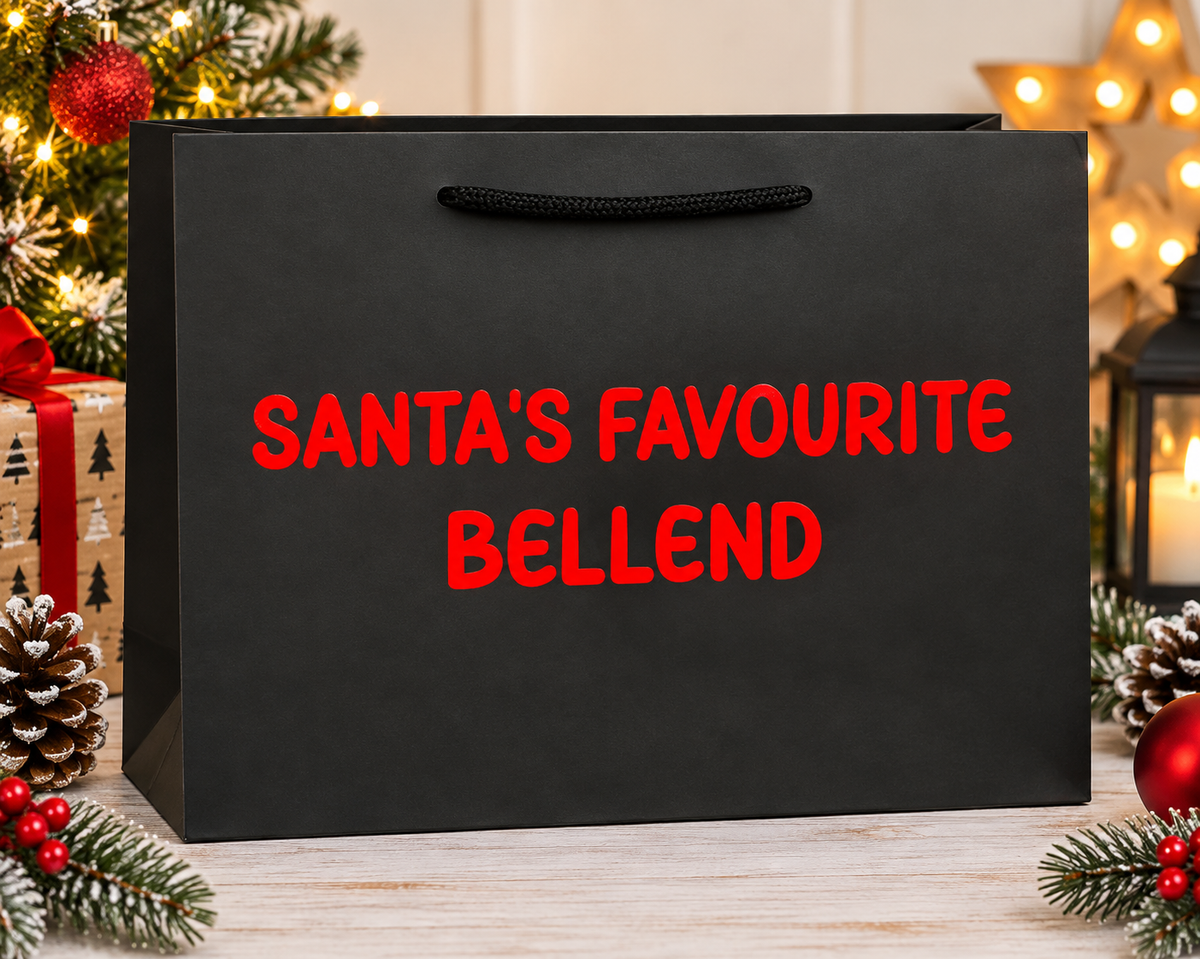 Santa's Favourite Bellend Christmas Gift Bag – Funny Rude Christmas Bag