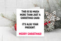 Funny Christmas Card – This Is Also Your Present – Rude Christmas Card