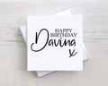 Personalised Birthday Card – Custom Name Happy Birthday Card – Birthday Card for Her or Him