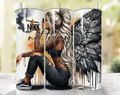 Nope Not Today 20oz Skinny Tumbler – Tattoo Girl Design