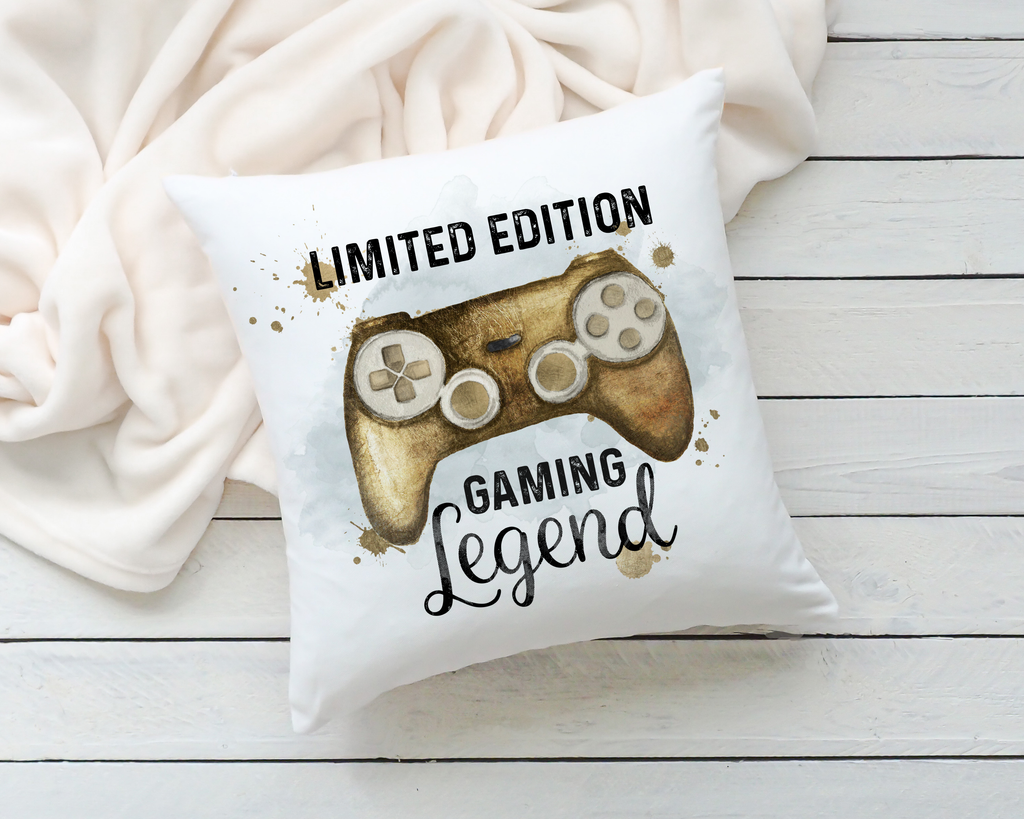 Personalised Gaming Cushion – Custom Name Gamer Cushion – Gaming Legend Gift