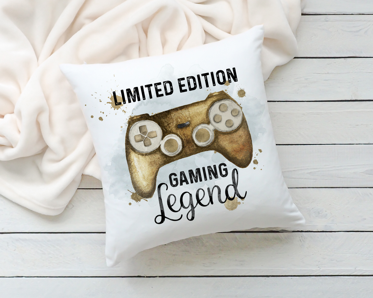 Personalised Gaming Cushion – Custom Name Gamer Cushion – Gaming Legend Gift