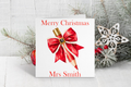Personalised Teacher Christmas Card