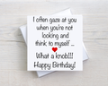 Funny Rude Birthday Card – What a Knob