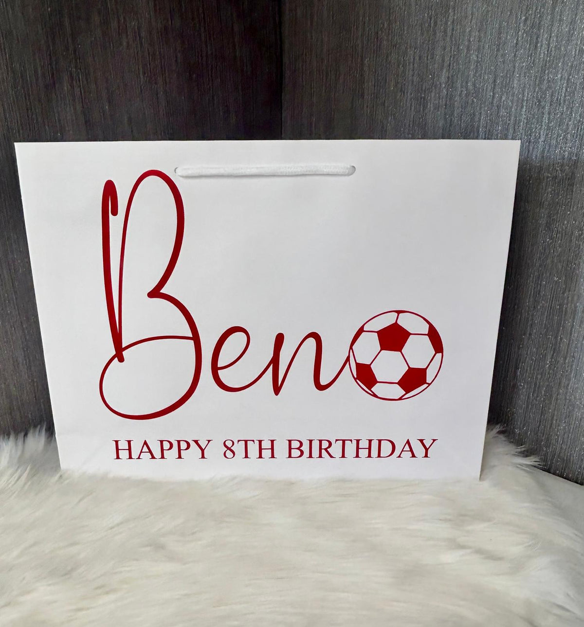 Personalised Football Birthday Gift Bag – Any Name & Age ⚽🎁