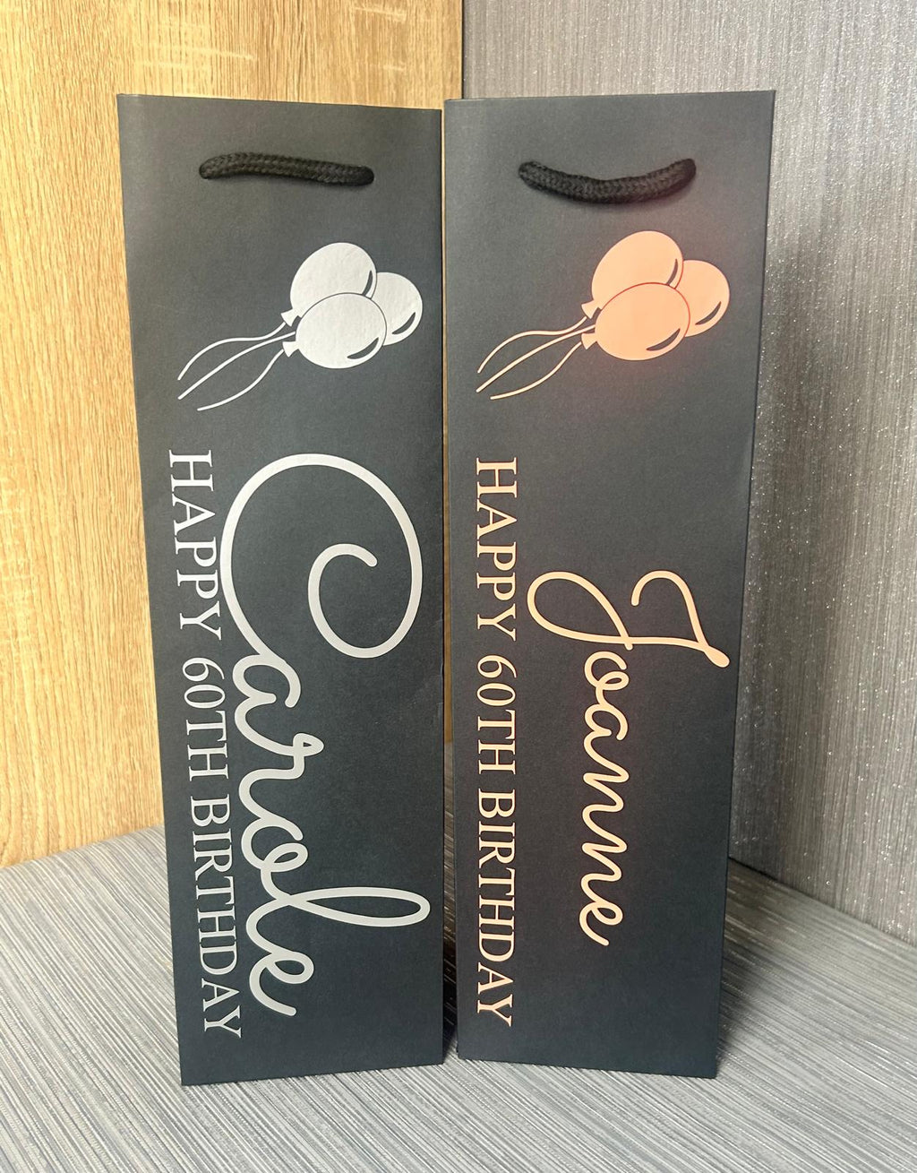 Personalised Bottle Gift Bag – Custom Name & Age Gift Bag