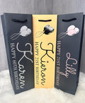 Personalised Bottle Gift Bag – Custom Name & Age Gift Bag