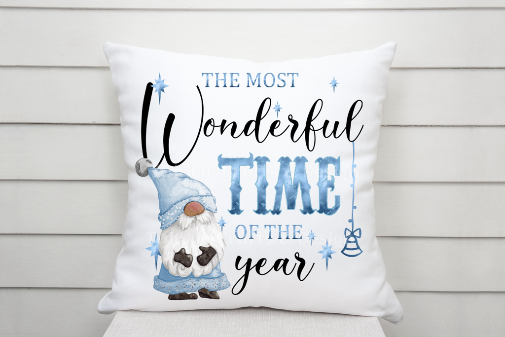 Personalised Family Christmas Cushion – Gonk Christmas Cushion – Choice of Colours