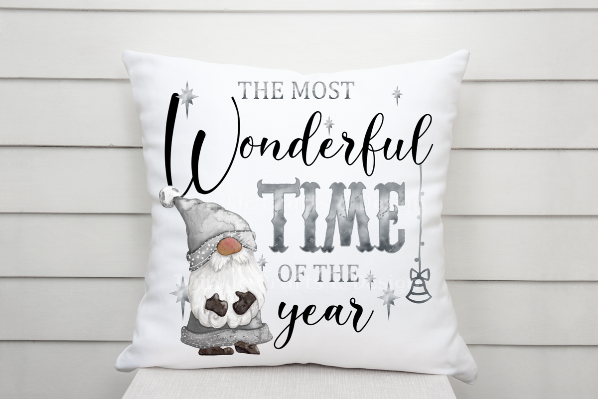Personalised Family Christmas Cushion – Gonk Christmas Cushion – Choice of Colours