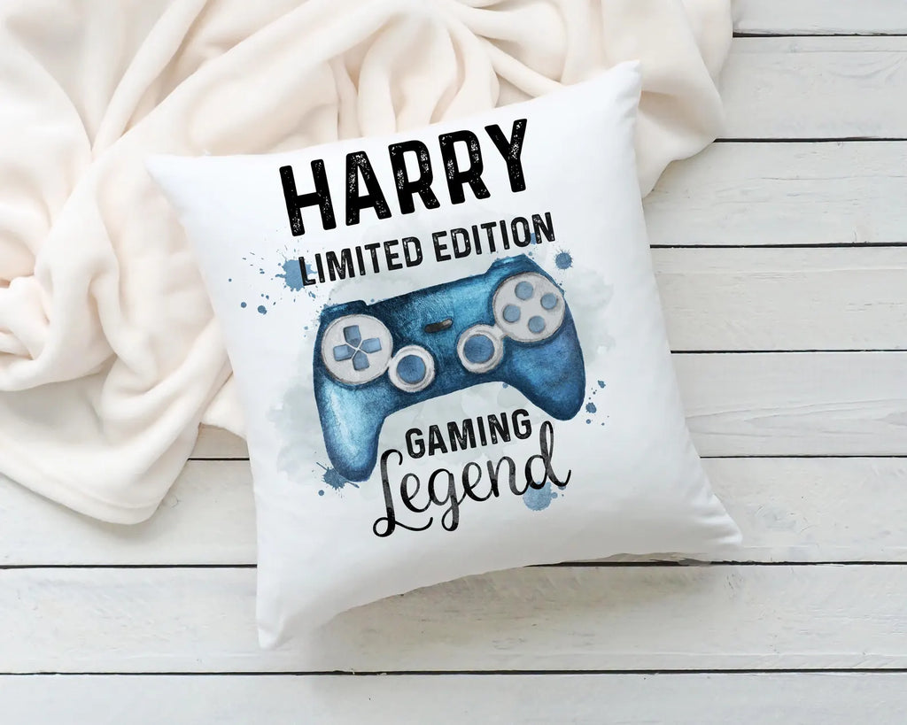 Personalised Gaming Cushion – Custom Name Gamer Cushion – Gaming Legend Gift