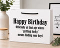 Funny Birthday Gift Bag – ‘Getting Lucky Means Finding Your Keys’