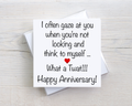 Funny Anniversary Card – What a Twat – Cheeky Anniversary Card for Husband or Wife