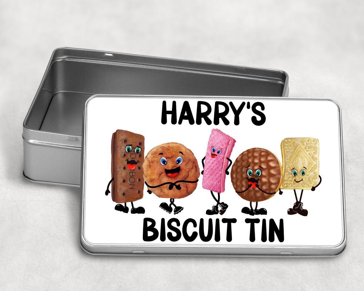 Personalised Nanny's Biscuit Tin – Custom Name Biscuit Tin – Biscuit Gift for Nanny