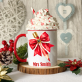Personalised Teacher Christmas Mug – Teacher Gift – Custom Name Christmas Mug
