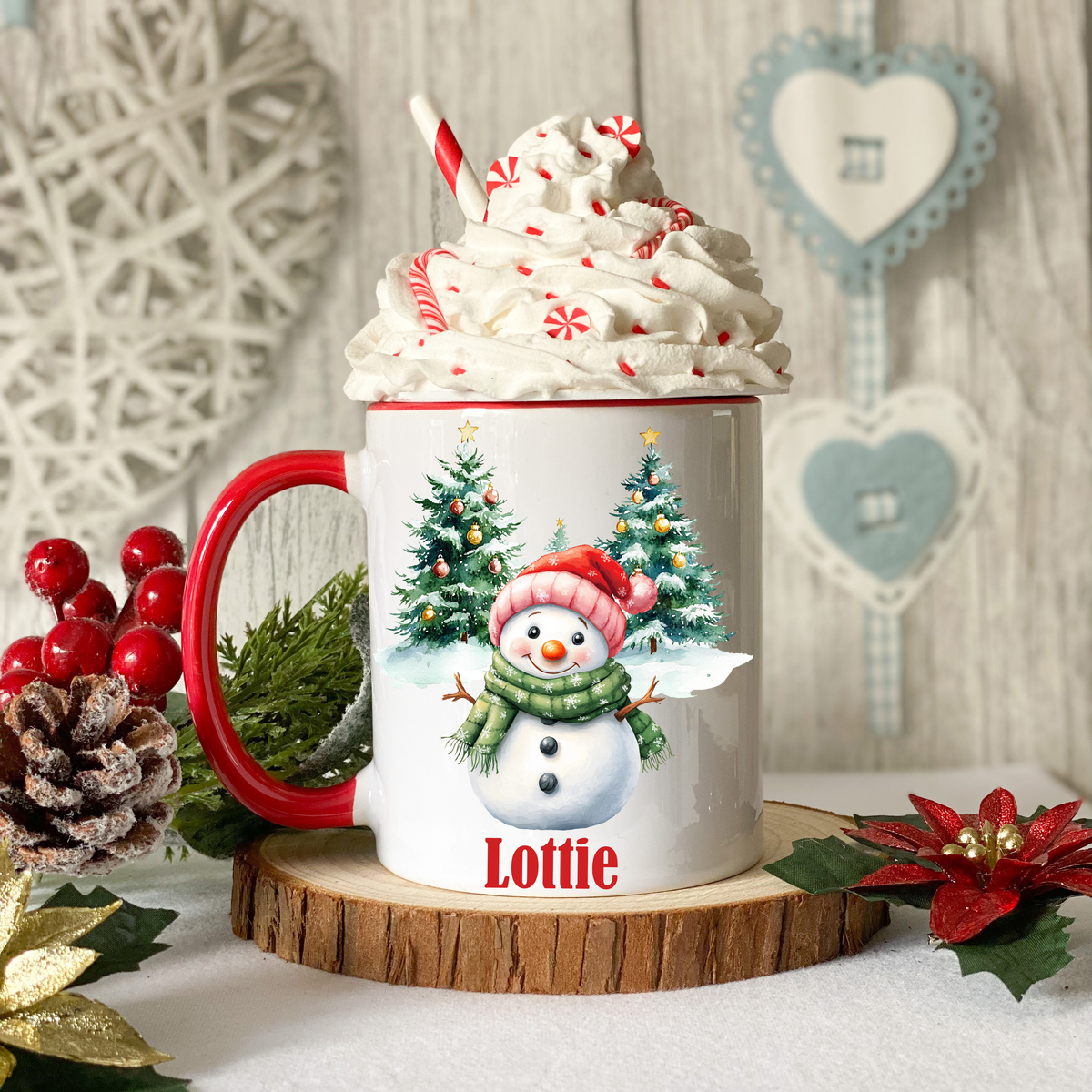 Personalised Christmas Snowman Mug – Any Name – Christmas Gift