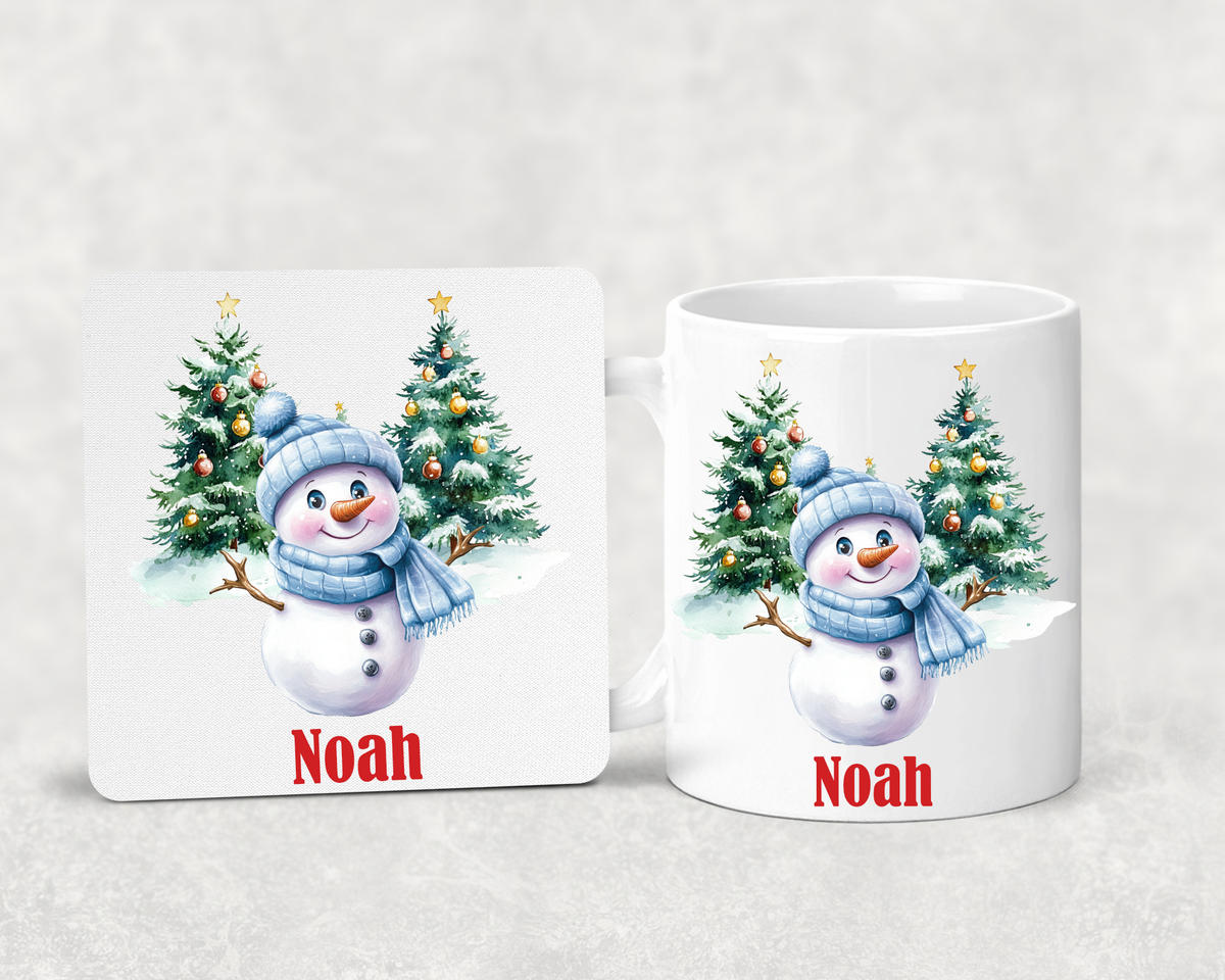 Personalised Christmas Snowman Mug – Any Name – Christmas Gift